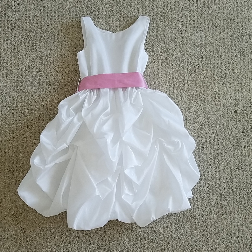 Ruffled White Dress